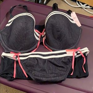 Cacique balconette bra & panties set